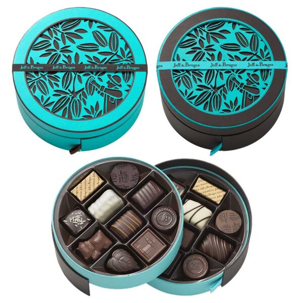 Boite ronde 20 chocolats assortis