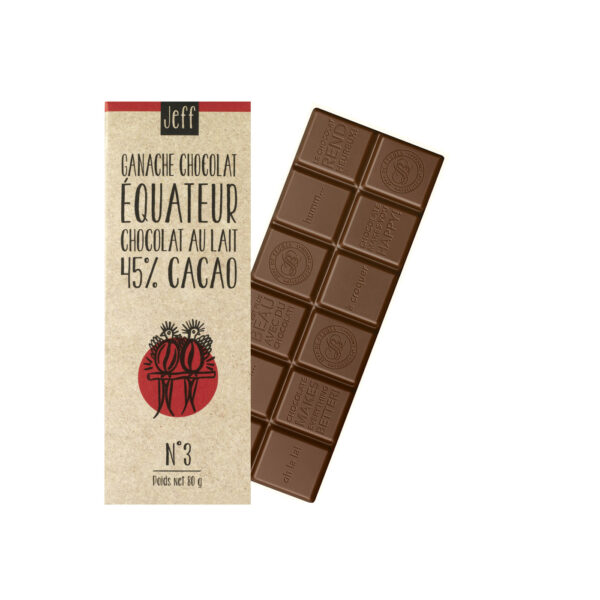 GANACHE DE CHOCOLAT AU LAIT 45% D'ÉQUATEUR
