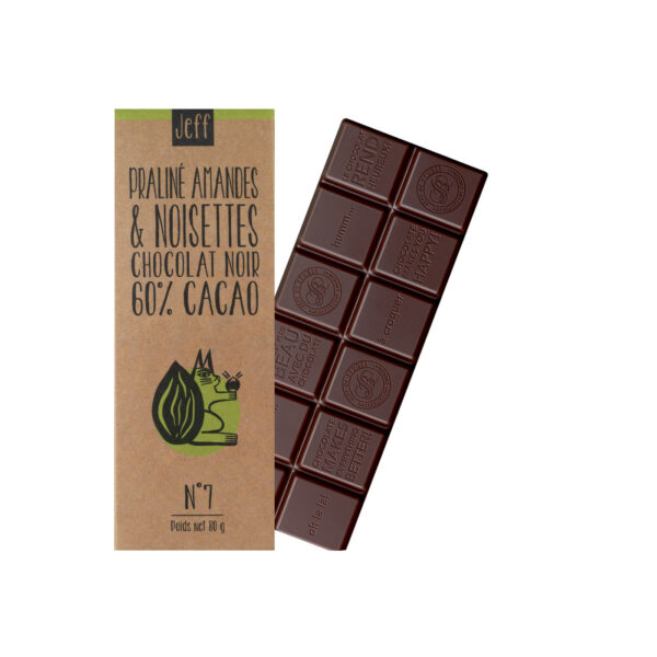 NOIR 60%, PRALINÉ AMANDES ET NOISETTES
